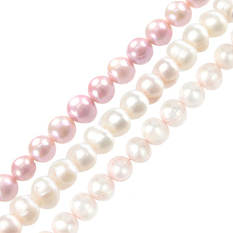 Perla Cultivada Papa 6-7mm Rosa 1
