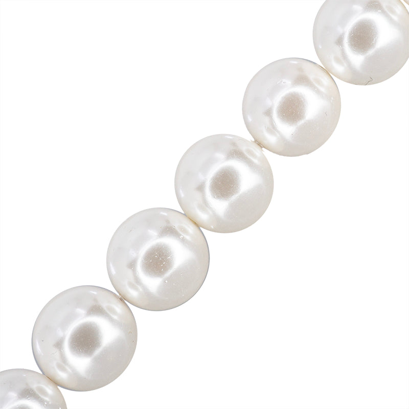 Perla de Concha Esfera 10mm Blanco