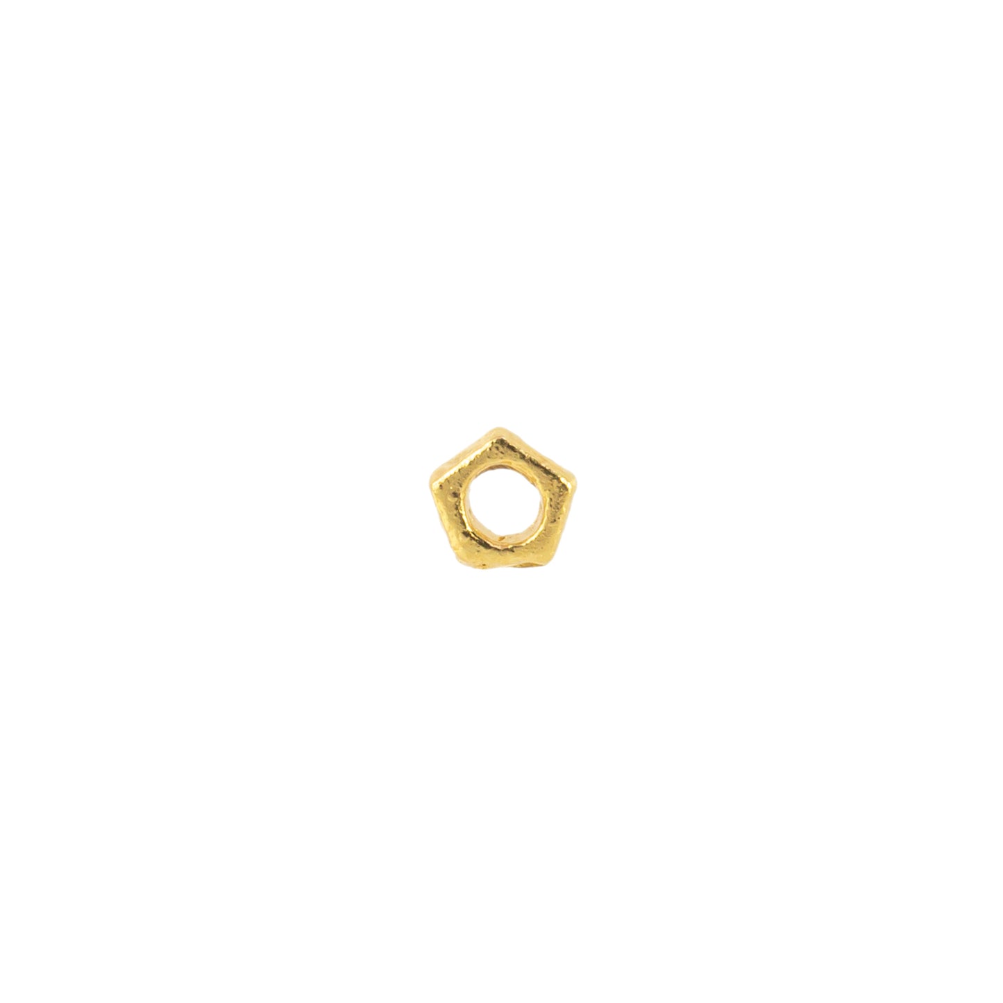 Separador Chapa Pentágono 0.9x2.8mm Dorado Brillante
