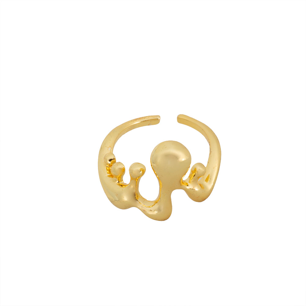Anillo Chapa Ajustable Dorado