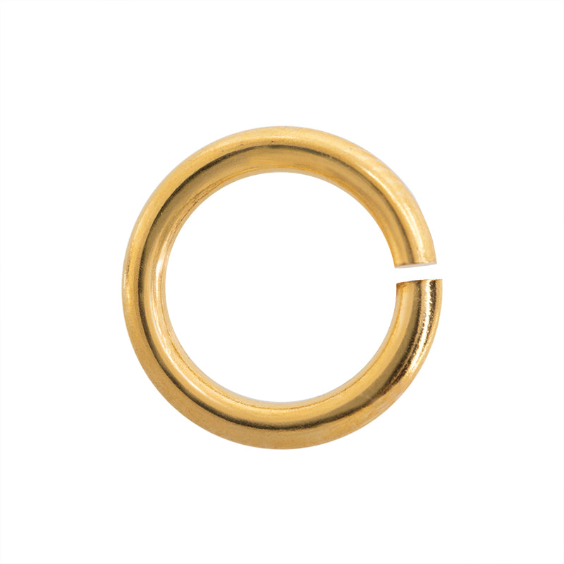 Argolla Sencilla 10x1.5mm Dorado Brillante