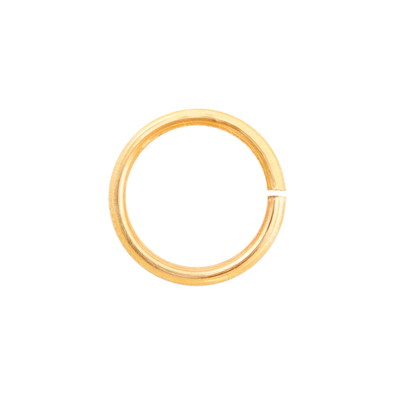 Argolla Sencilla 14x1.5mm Dorado Brillante
