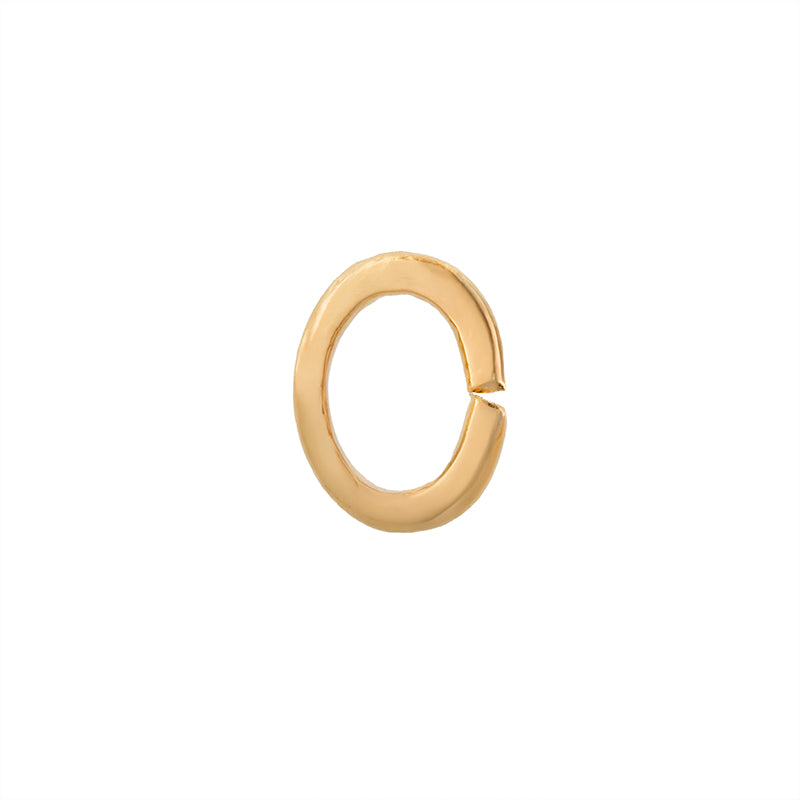 Argolla Sencilla Oval 4x5mm Dorado