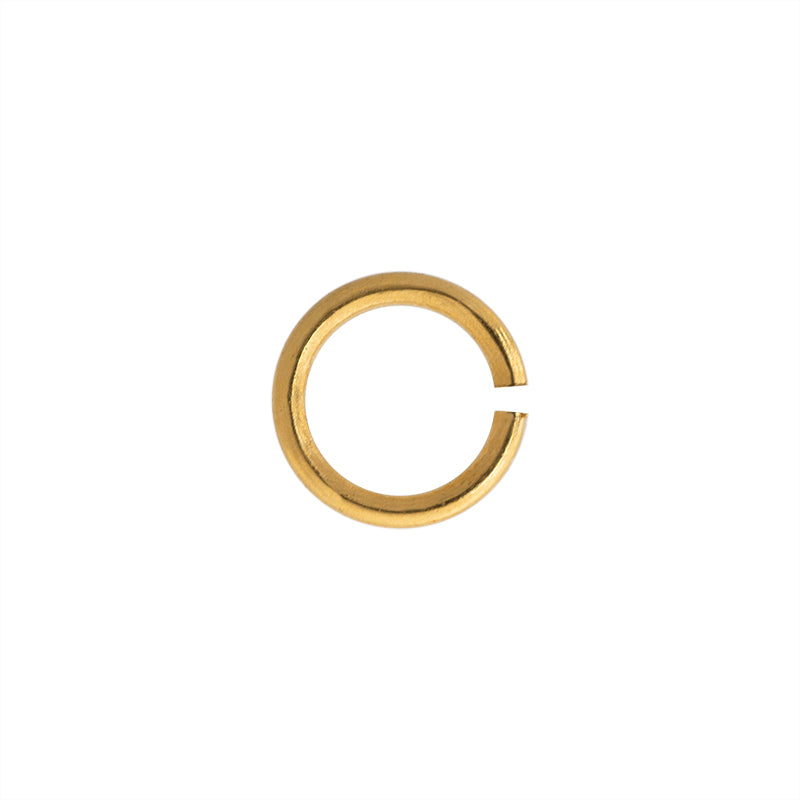 Argolla Sencilla 4x0.5mm Dorado Brillante