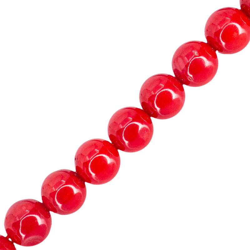 Coral Esfera 6mm A Rojo