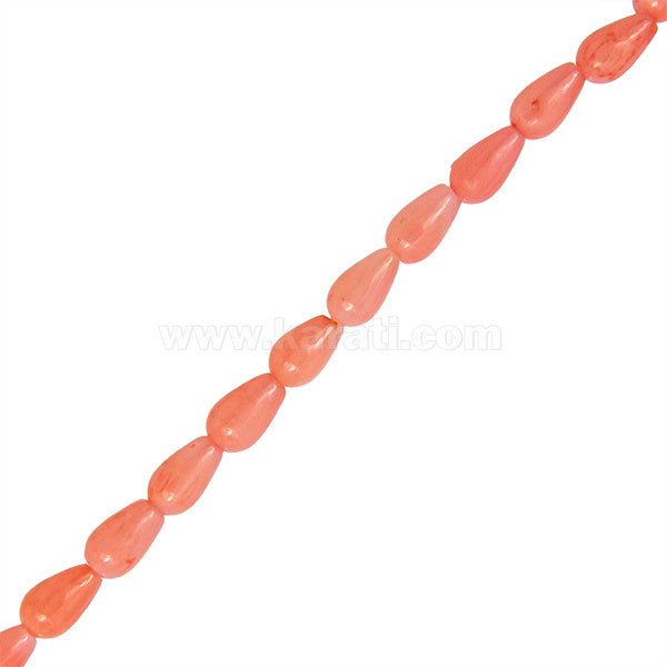 Coral Gota 5x3.3mm Rosa