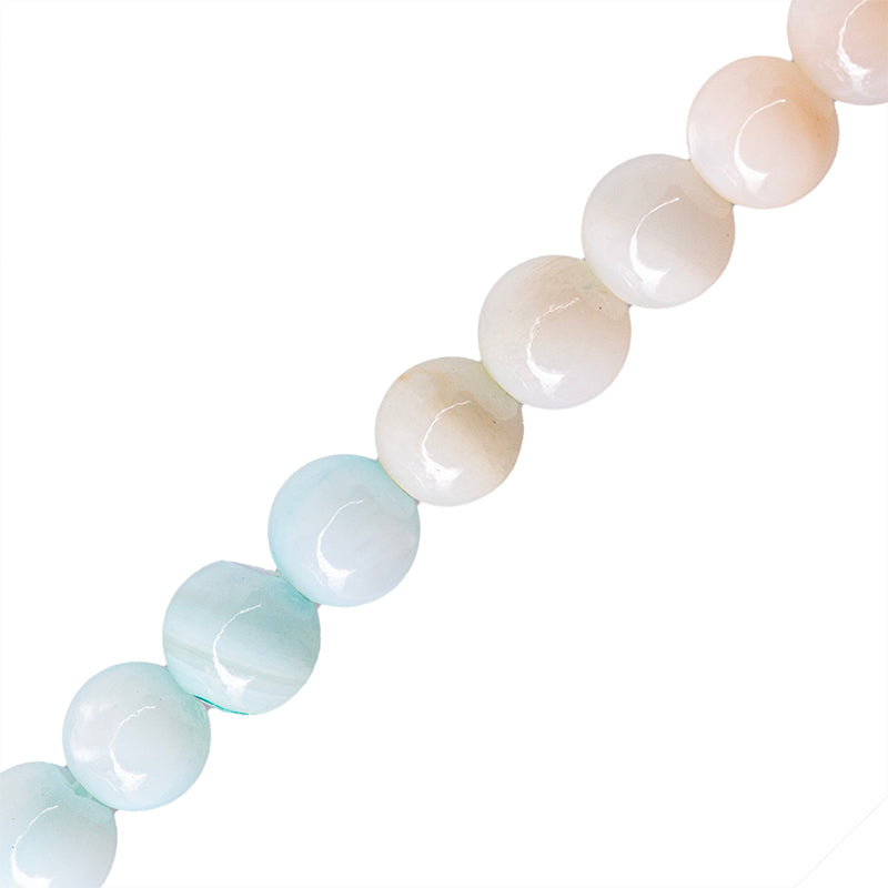 Perla de Concha Esfera 4mm Azul Naranja Degradado