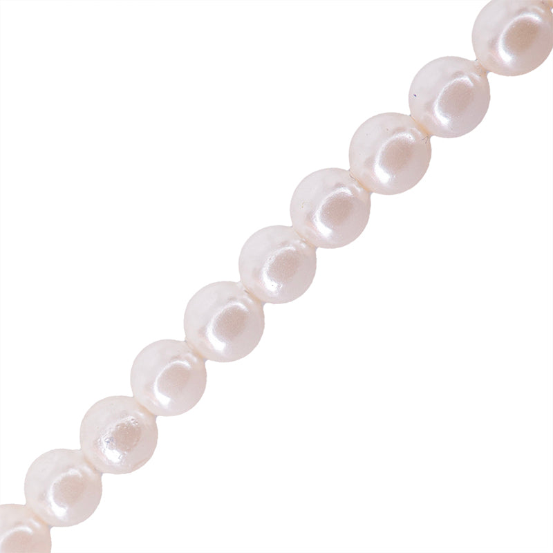 Perla de Concha Esfera 3mm Blanco