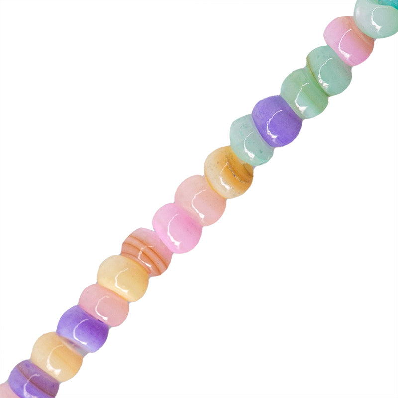 Perla de Concha Rondela 1.5x2.5mm Multicolor