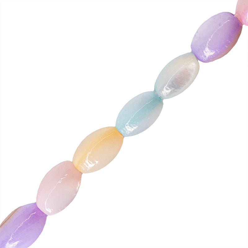 Perla de Concha Arroz 5x3mm Multicolor