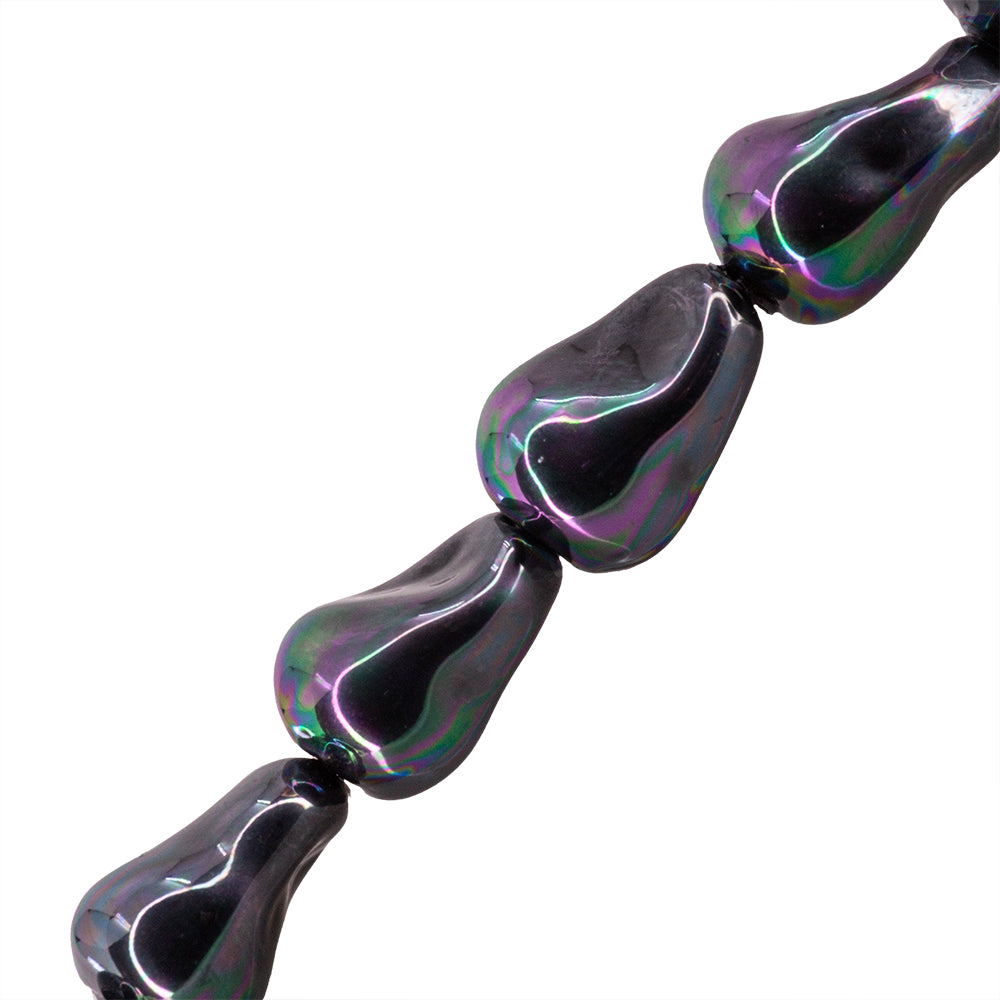 Perla de Concha Barroca 21-23x13-14mm Gris Tornasol