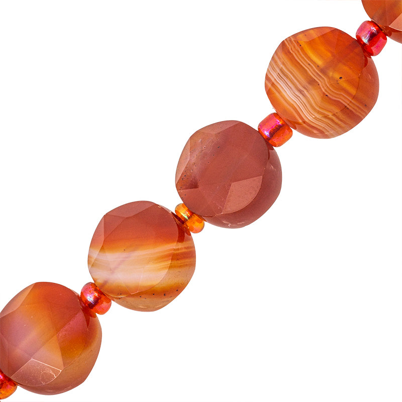 Cornalina Luneta 10mm Naranja