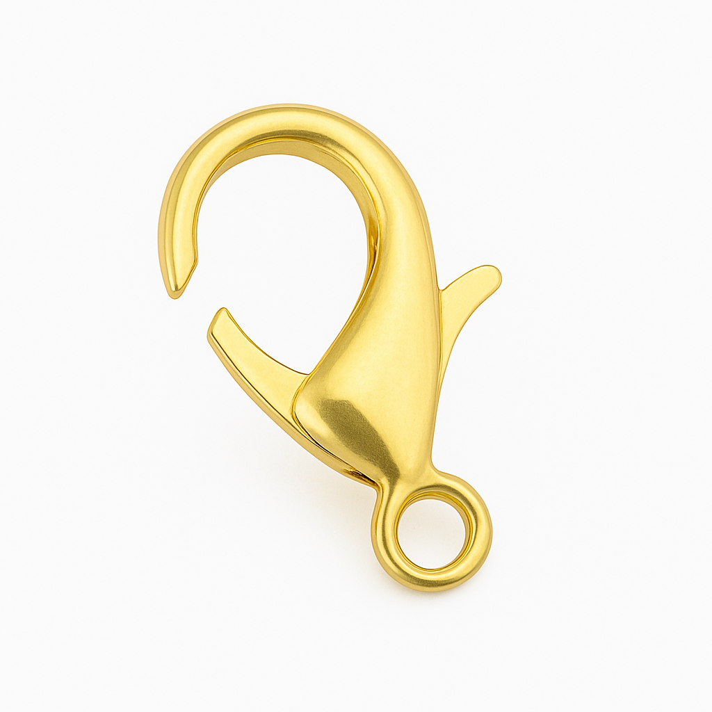 Broche Cangrejo 19x10mm Dorado Brillante