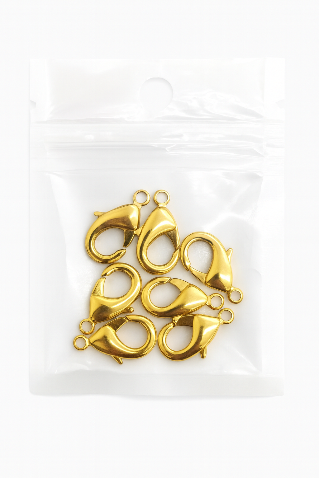 Broche Cangrejo 19x10mm Dorado Brillante