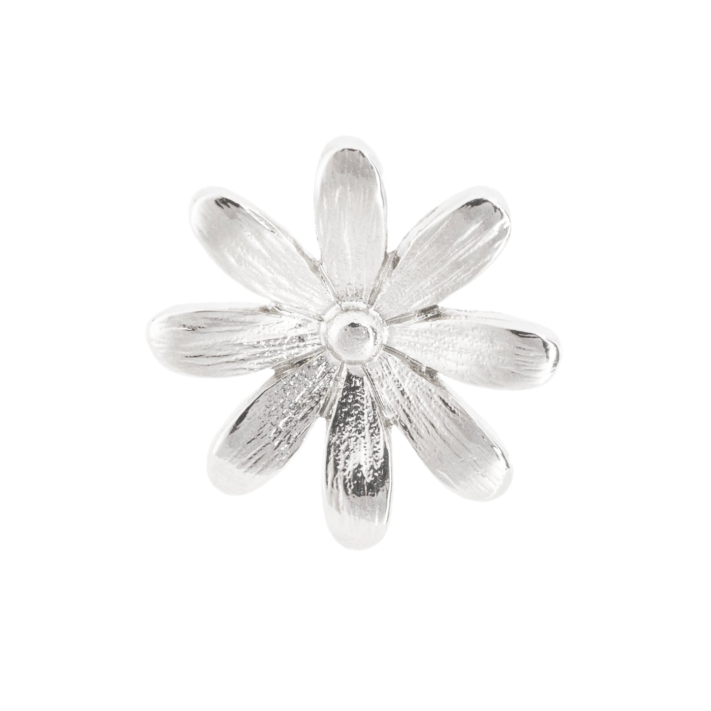 Dije Flor Margarita 25x26mm Niquel
