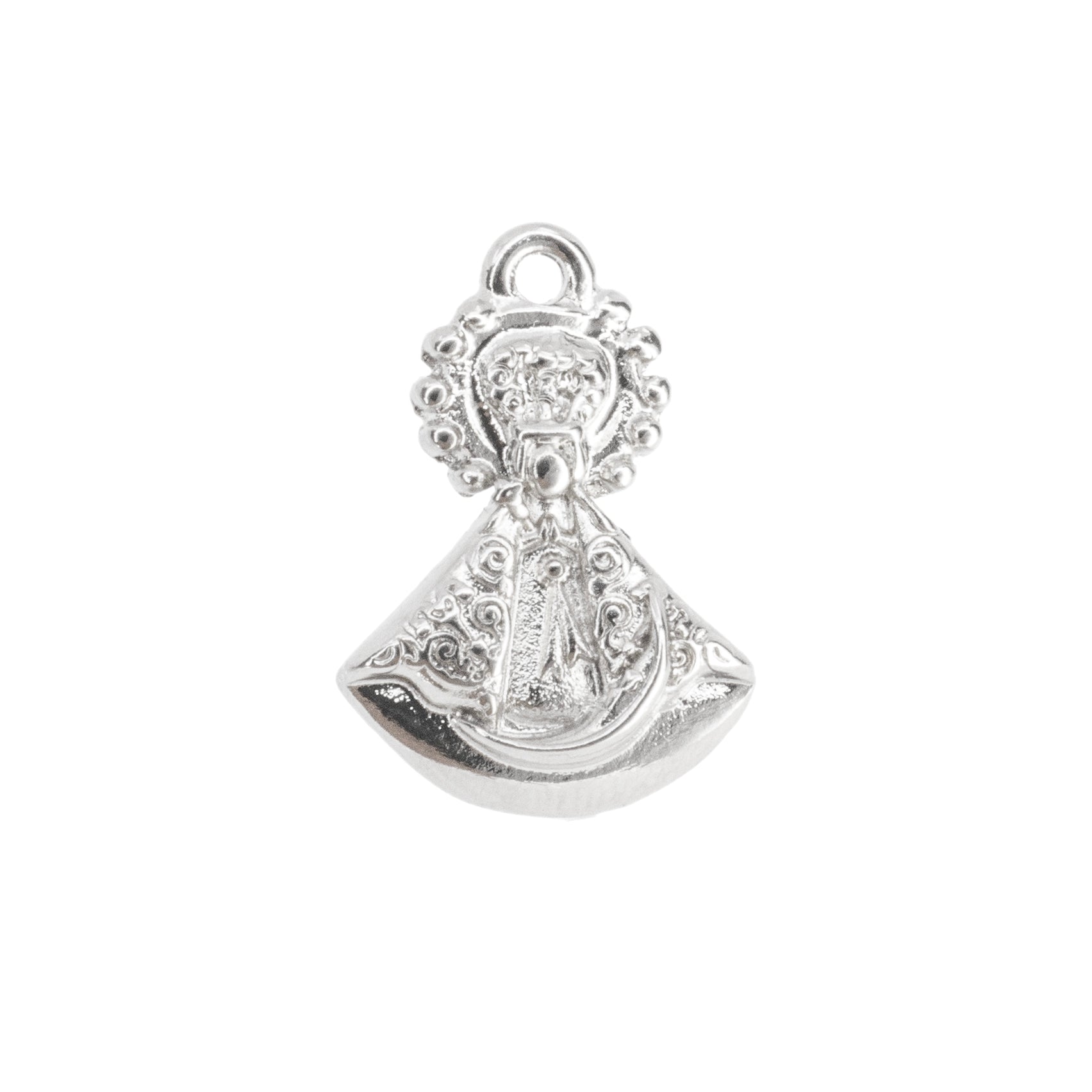 Dije Virgen San Juan de los Lagos 21x14.5mm Niquel