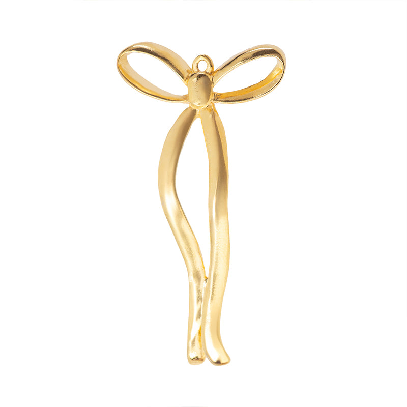 Dije Chapa Moño 50x25mm Dorado