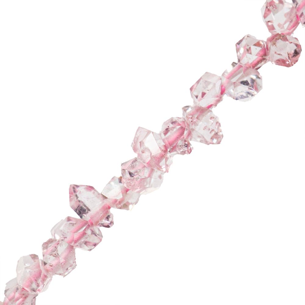 Diamante Herkimer Facetado 1.5-2x2-2.5mm Rosa