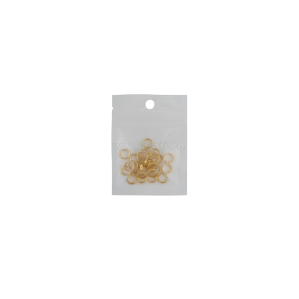 Argolla Doble 10x0.7mm Dorado Brillante