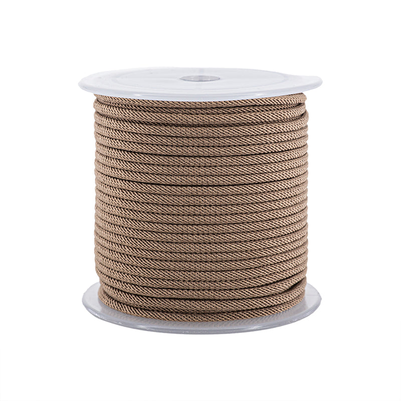 Cordón Poliéster Redondo 2.5mm Beige
