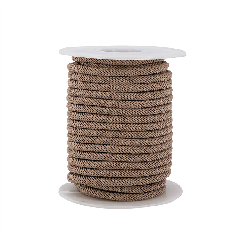 Cordón Poliéster Redondo 4mm Beige