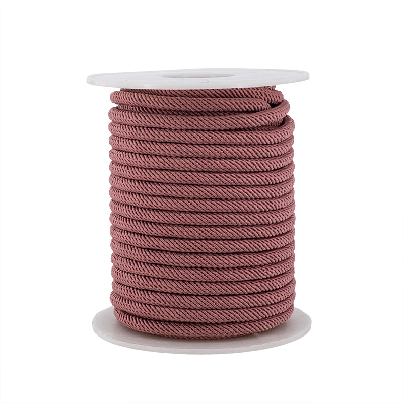 Cordón Poliéster Redondo 4mm Rosa