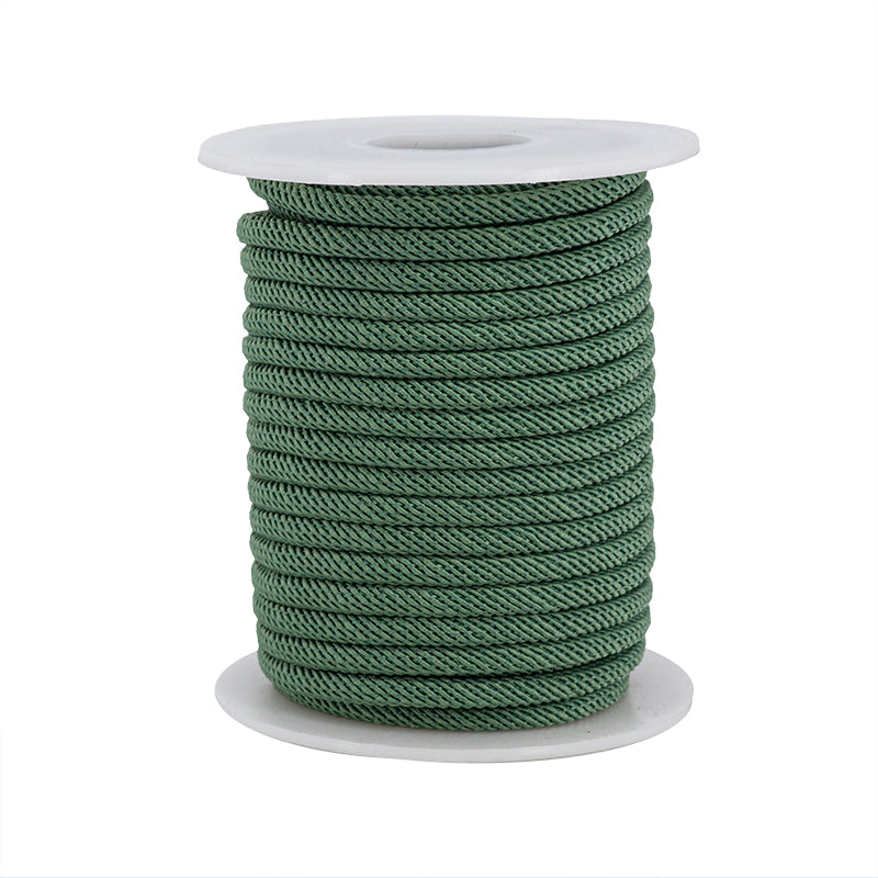 Cordón Poliéster Redondo 4mm Verde