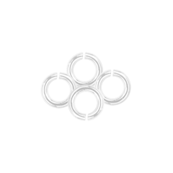 Argolla Sencilla 5x1mm Plateado Brillante