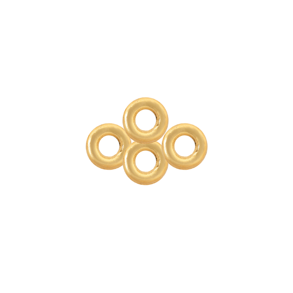 Argolla Soldada 4mm Dorado