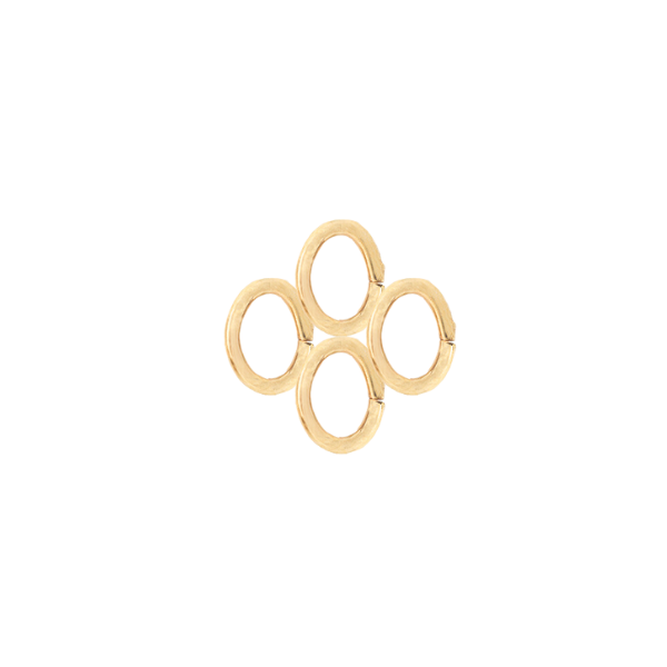 Argolla Sencilla Oval 4.5x.7mm Dorado