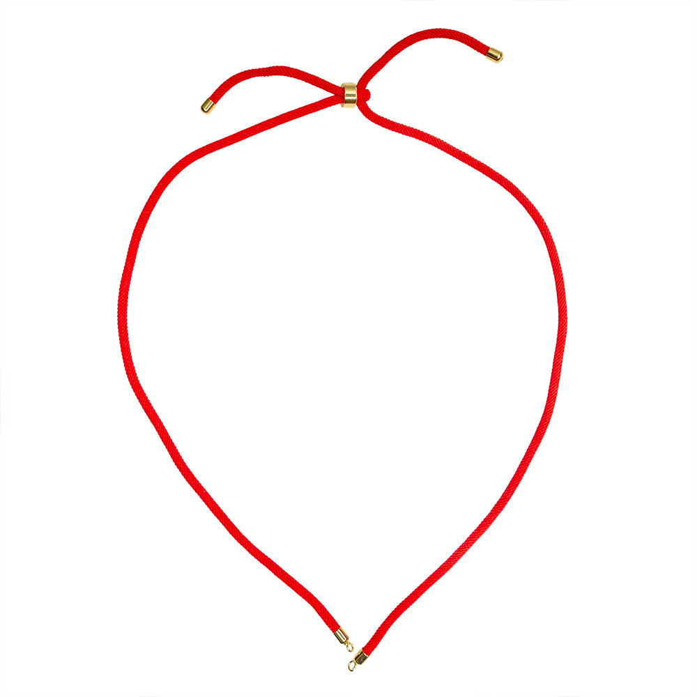 Collar Cordon con Chapa Rojo