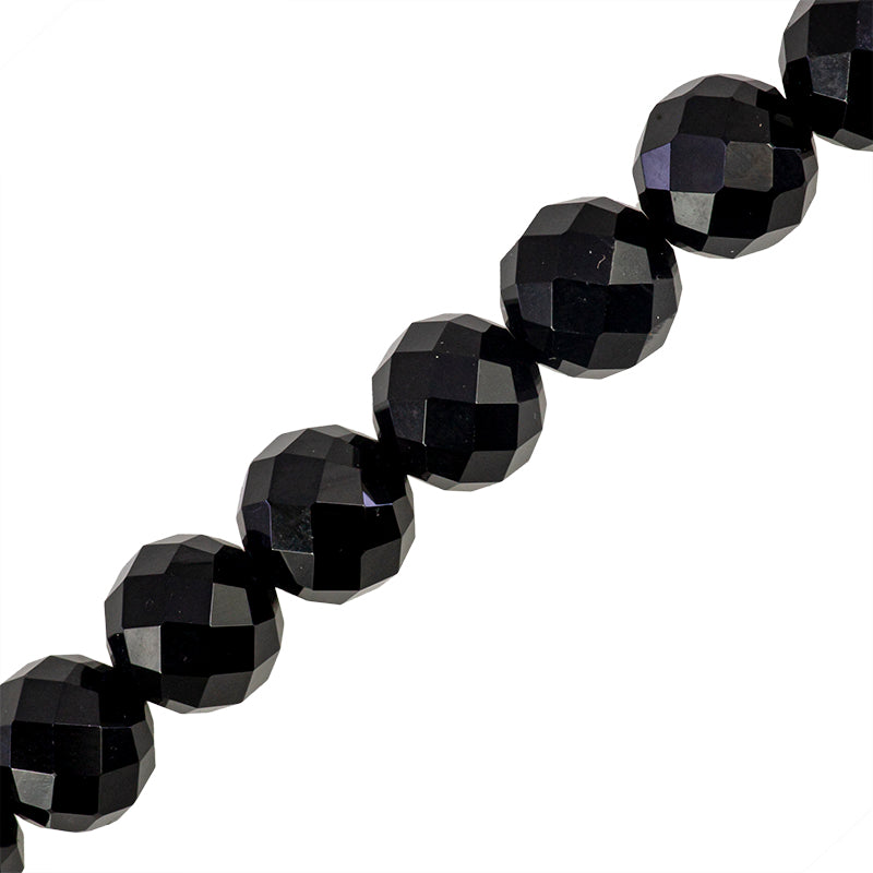 Onix Esfera Facetada 8mm AAA Negro