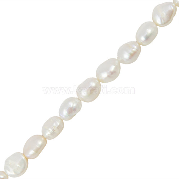 Perla Cultivada Nugget 8-9mm Blanco