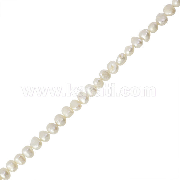 Perla Cultivada Nugget 7-8mm Blanca
