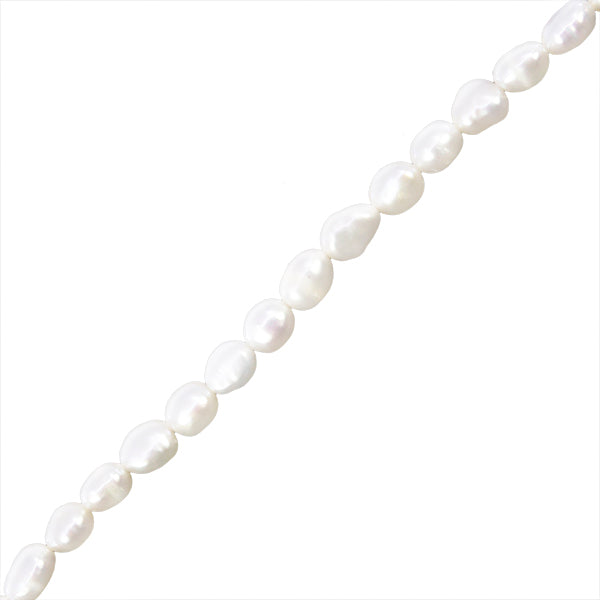 Perla Cultivada Nugget 7-8mm Blanca