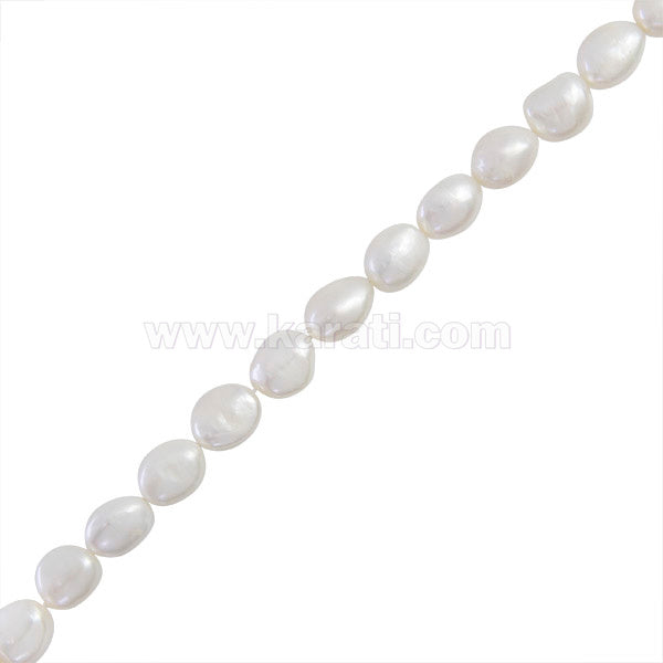 Perla Cultivada Nugget 13-14mm Blanco