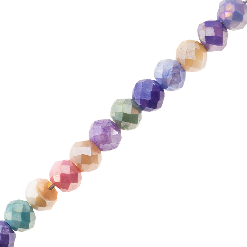 PF Piedra Luna Esfera Facetada 3mm Multicolor