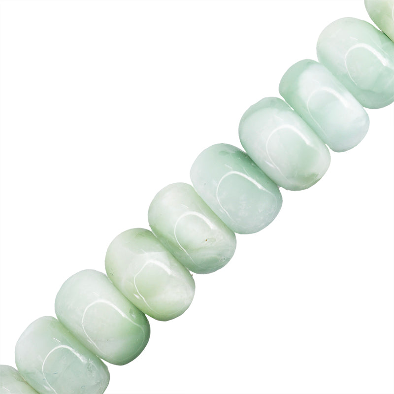 Piedra Lunar Rondela 5x8mm Verde