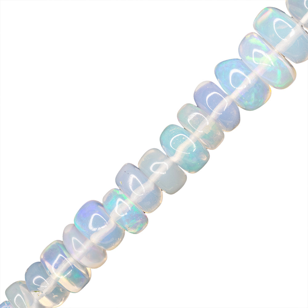 PF Piedra Moonstone Rondela Facetada Disminución 2-4x6-7mm Tornasol