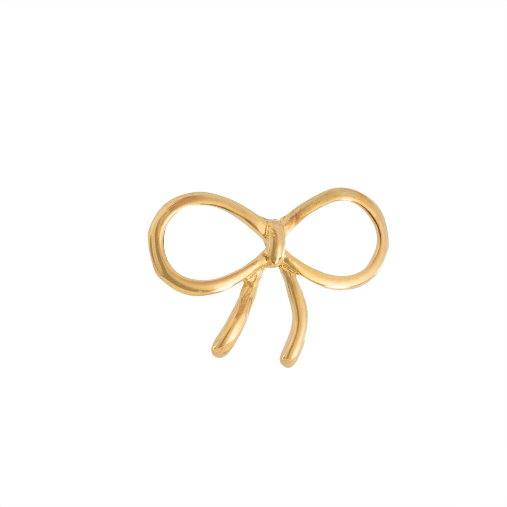 Separador Chapa Moño 12.5x18mm Dorado