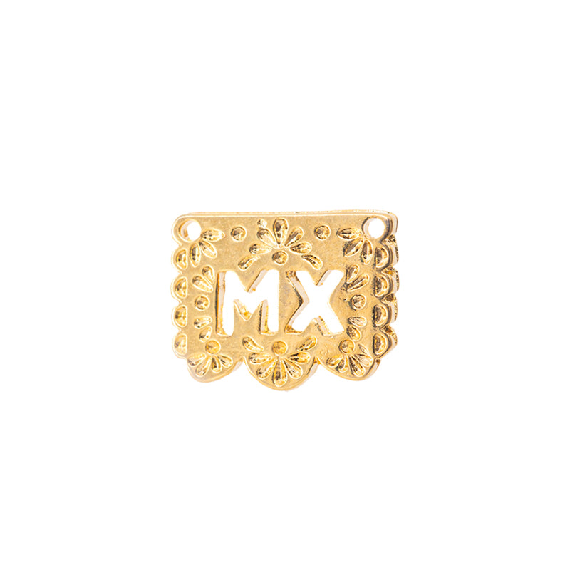 Separador Chapa Papel Picado MX 10.8x13.7mm Dorado