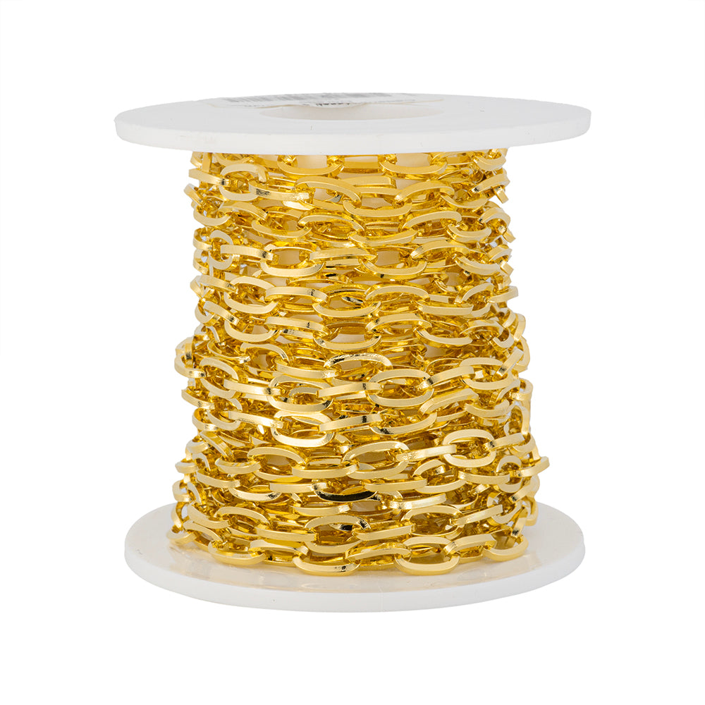 Cadena Karati 7x4.5mm Dorado