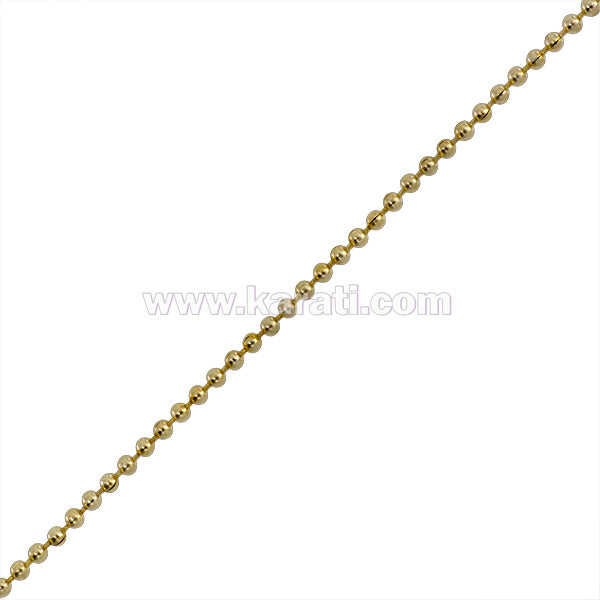 Cadena Karati Bolitas 1.5mm Dorada 