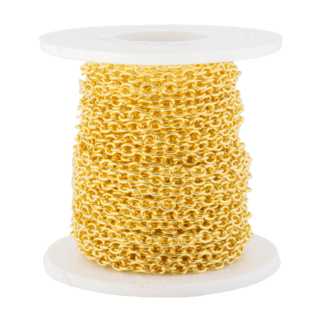 Cadena Karati 3x2.5mm Dorado