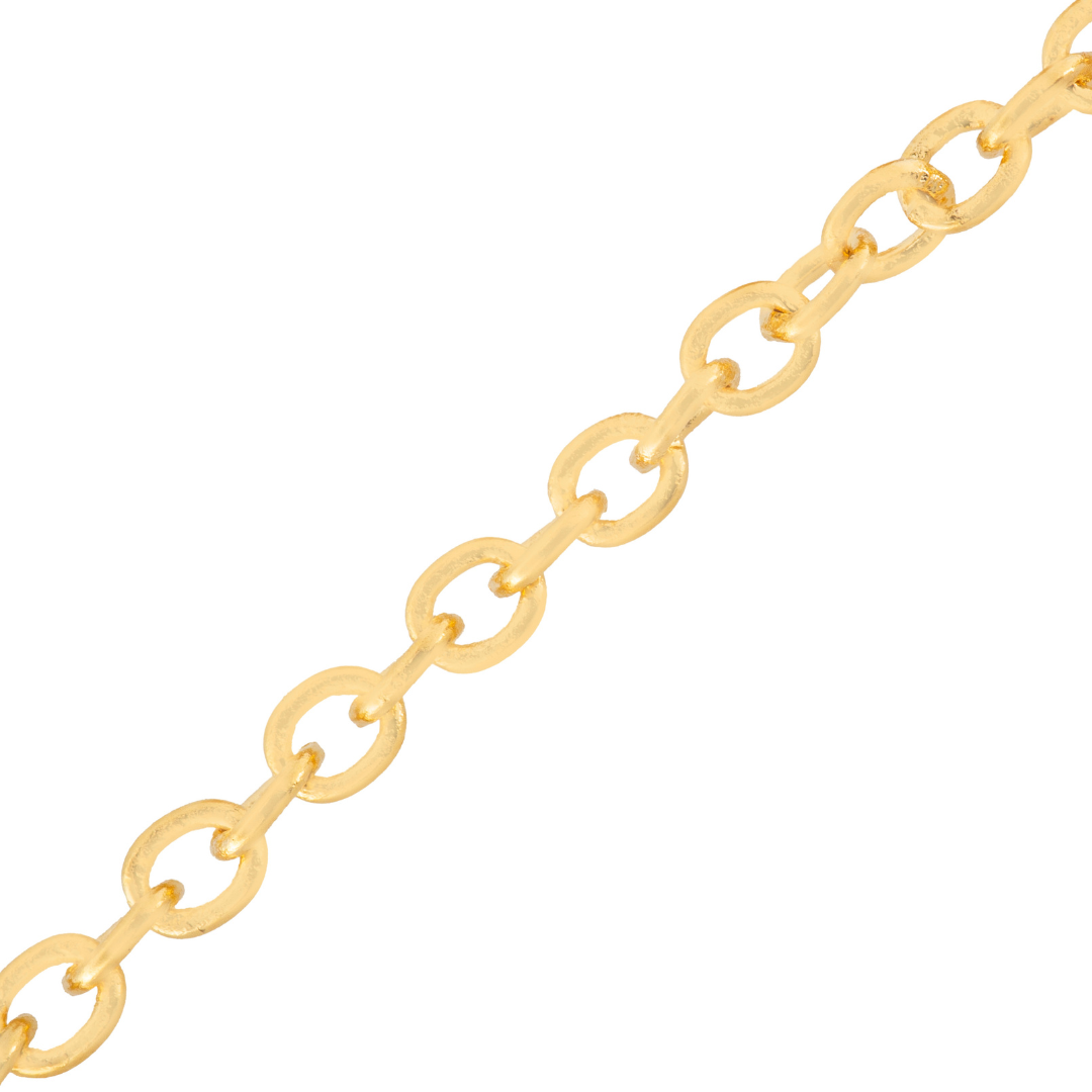 Cadena Karati 3x2.5mm Dorado