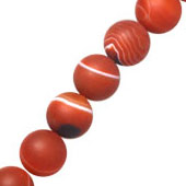 Agata C/Veta Esfera 14mm Anaranjada Mate