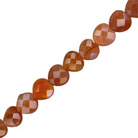 Cornalina Corazon Facetado 10mm