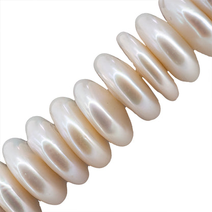 Perla Cultivada Luneta 5x15mm Blanco
