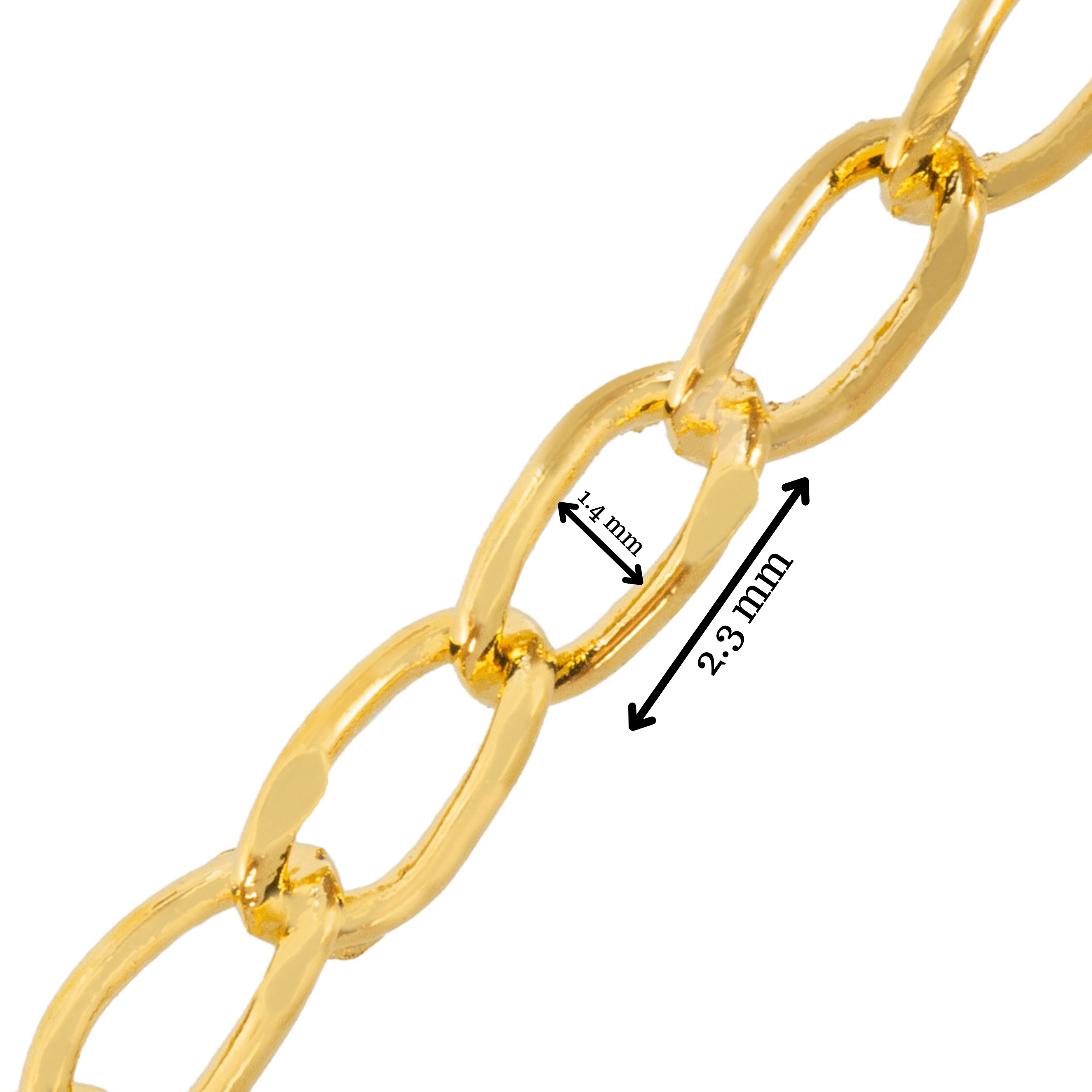 Cadena Karati 2.3x4 mm Dorado Brillante 3