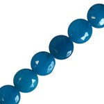 Jade Tñ Luneta Facetada 14mm Azul